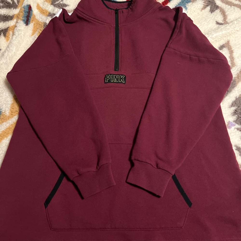 PINK 1/4 Zip sweatshirt